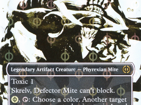 Skrelv, Defector Mite (Borderless Ichor Step-and-Compleat Foil) [Phyrexia: All Will Be One] Online now