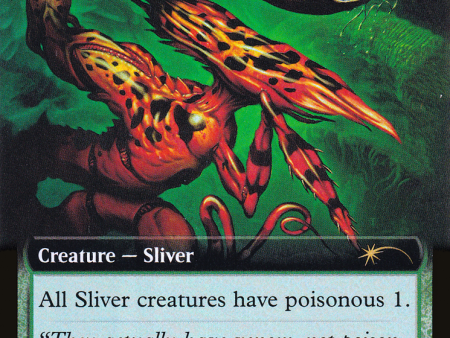 Virulent Sliver (Extended Art) (Step-and-Compleat Foil) [Secret Lair Drop Promos] Fashion