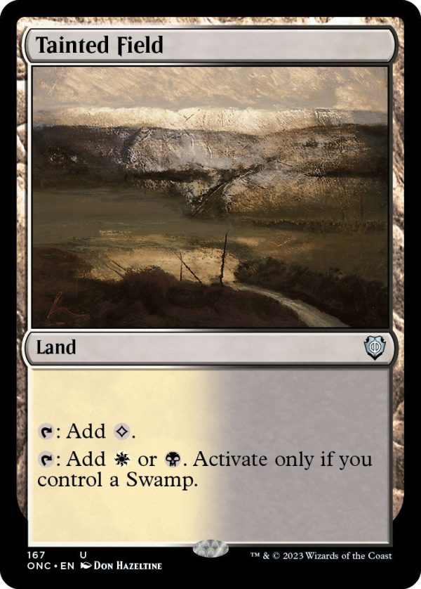 Tainted Field [Phyrexia: All Will Be One Commander] For Sale