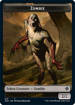 Zombie    Zombie Knight Double-Sided Token [Starter Commander Decks] For Sale