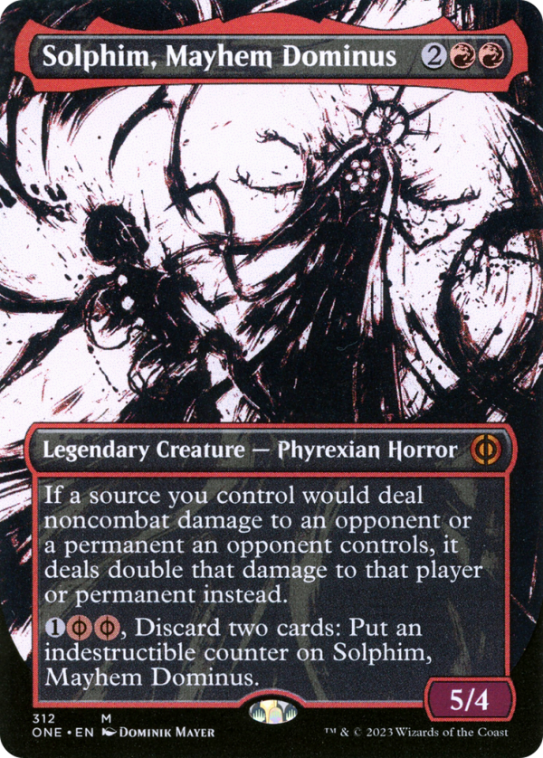 Solphim, Mayhem Dominus (Borderless Ichor) [Phyrexia: All Will Be One] Online now