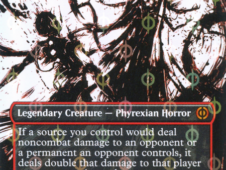 Solphim, Mayhem Dominus (Borderless Ichor Step-and-Compleat Foil) [Phyrexia: All Will Be One] Cheap