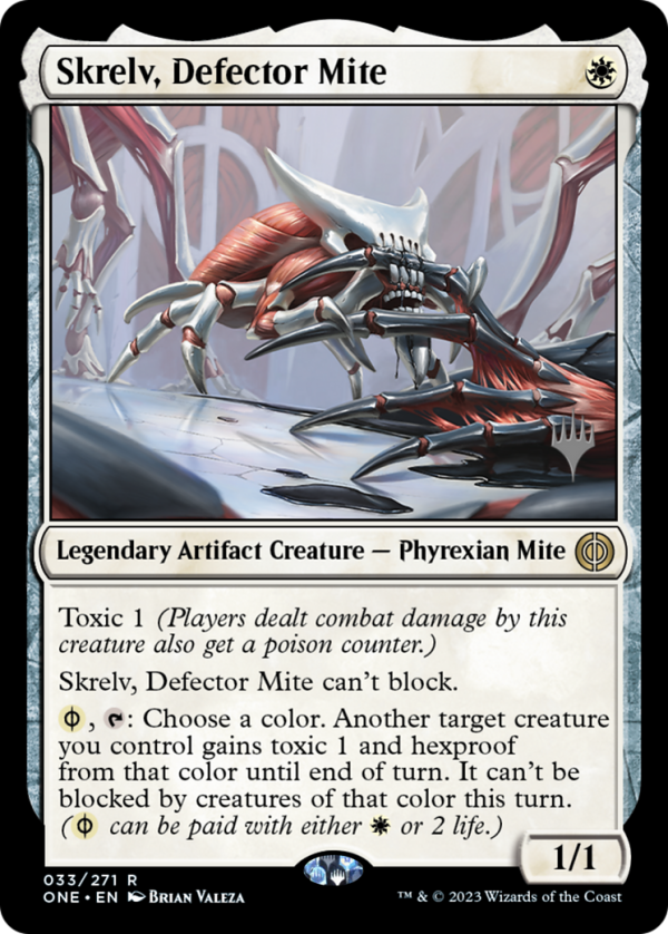 Skrelv, Defector Mite (Promo Pack) [Phyrexia: All Will Be One Promos] Sale