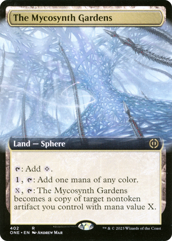 The Mycosynth Gardens (Extended Art) [Phyrexia: All Will Be One] For Discount