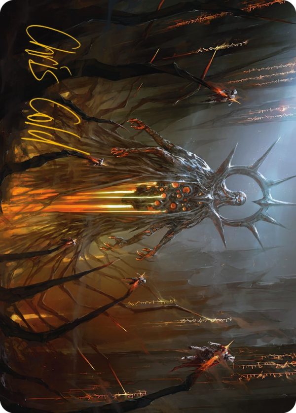 Solphim, Mayhem Dominus Art Card (Gold-Stamped Signature) [Phyrexia: All Will Be One Art Series] Hot on Sale