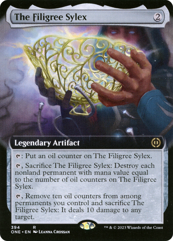 The Filigree Sylex (Extended Art) [Phyrexia: All Will Be One] For Sale