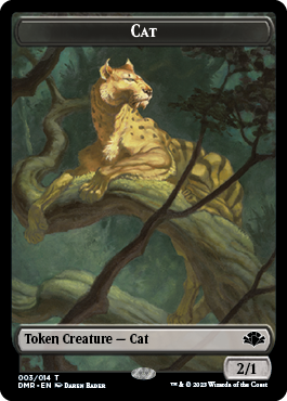 Zombie    Cat (003) Double-Sided Token [Dominaria Remastered Tokens] For Sale