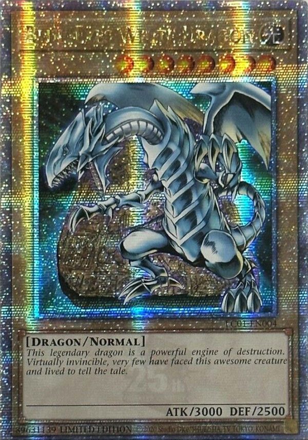 Blue-Eyes White Dragon (25th Anniversary) [LC01-EN004] Quarter Century Secret Rare Supply