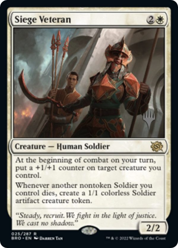 Siege Veteran (Promo Pack) [The Brothers  War Promos] Supply