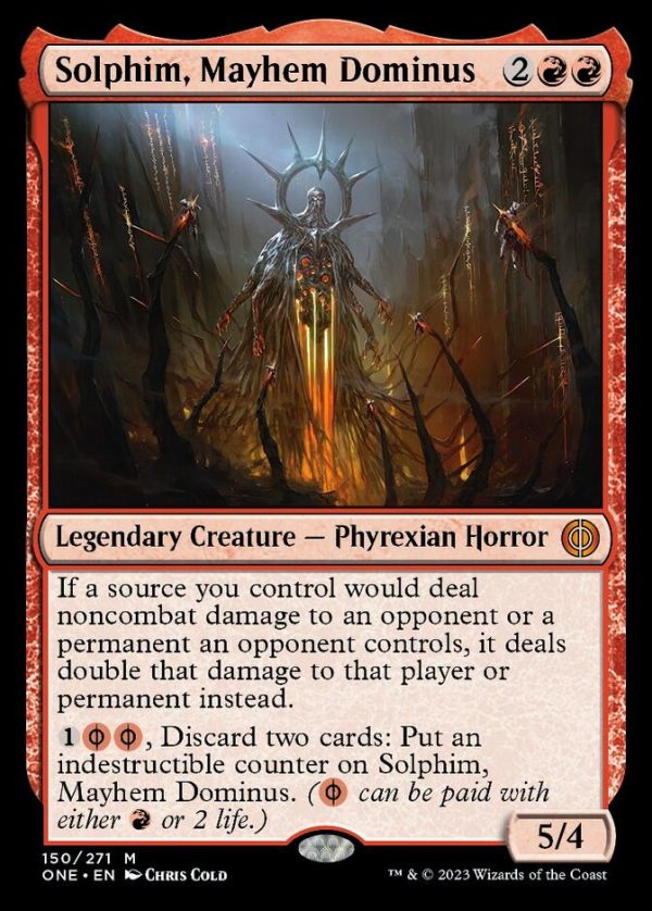 Solphim, Mayhem Dominus [Phyrexia: All Will Be One] Online now