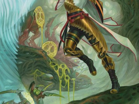 The Eternal Wanderer Art Card (Gold-Stamped Signature) [Phyrexia: All Will Be One Art Series] on Sale