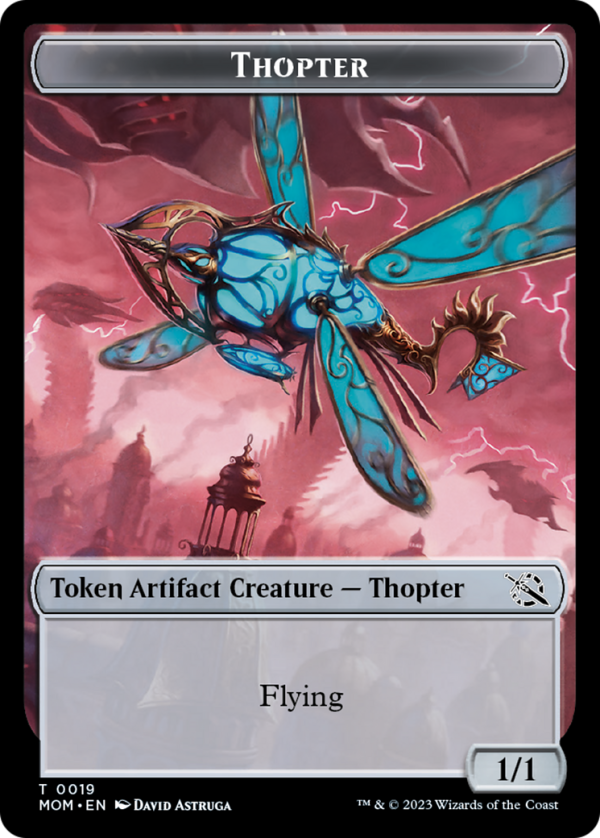 Treasure (21)    Thopter Double-Sided Token [March of the Machine Tokens] For Cheap