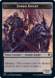 Zombie    Zombie Knight Double-Sided Token [Starter Commander Decks] For Sale