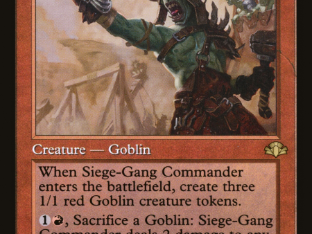 Siege-Gang Commander (Retro) [Dominaria Remastered] For Cheap