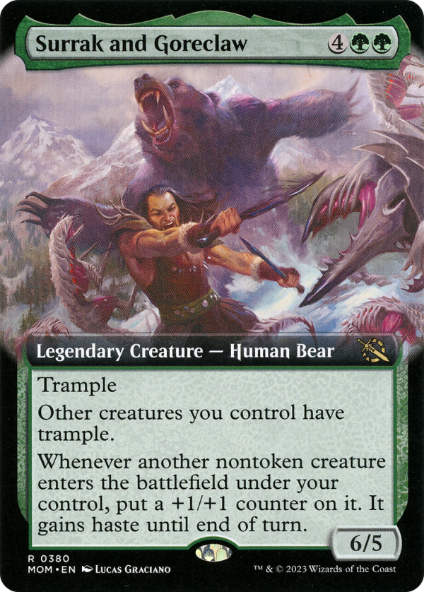 Surrak and Goreclaw (Extended Art) [March of the Machine] Cheap