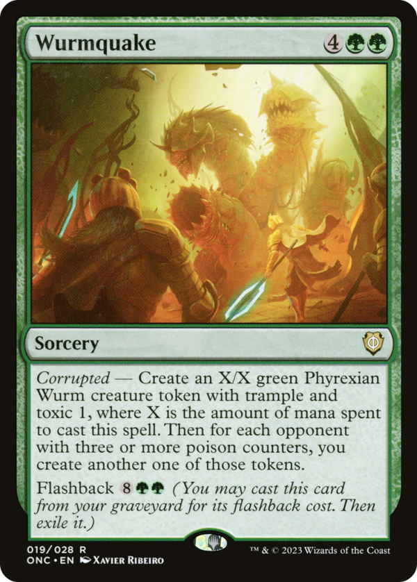 Wurmquake [Phyrexia: All Will Be One Commander] For Cheap