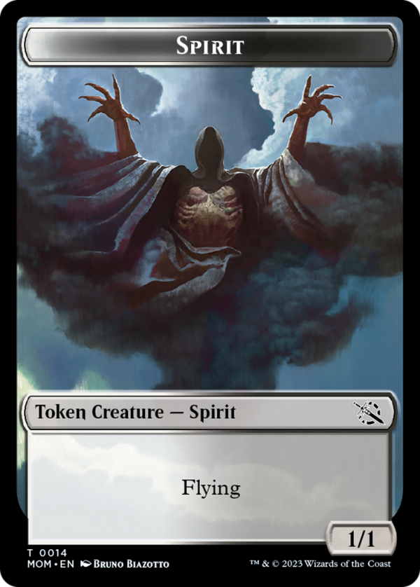 Treasure (20)    Spirit (14) Double-Sided Token [March of the Machine Tokens] Discount