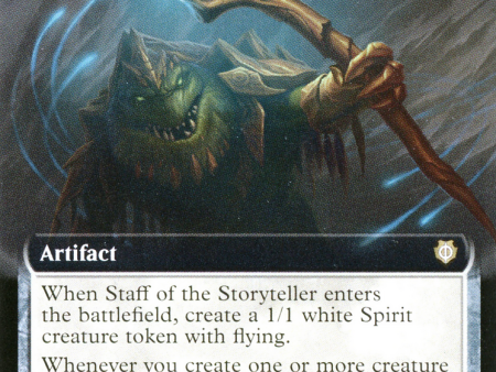 Staff of the Storyteller (Extended Art) [Phyrexia: All Will Be One Commander] Cheap