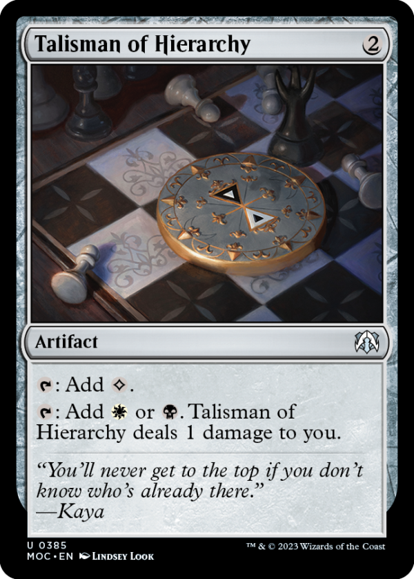 Talisman of Hierarchy [March of the Machine Commander] Discount