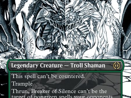 Thrun, Breaker of Silence (Borderless Manga Step-and-Compleat Foil) [Phyrexia: All Will Be One] Discount