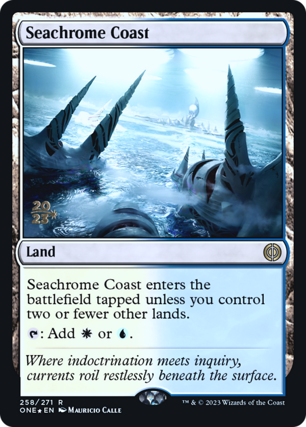 Seachrome Coast [Phyrexia: All Will Be One Prerelease Promos] Fashion