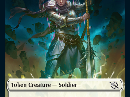 Soldier    Knight Double-Sided Token [March of the Machine Tokens] For Sale