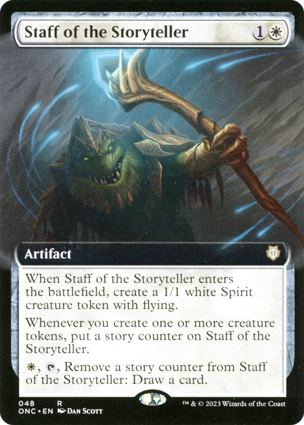 Staff of the Storyteller (Extended Art) [Phyrexia: All Will Be One Commander] Cheap