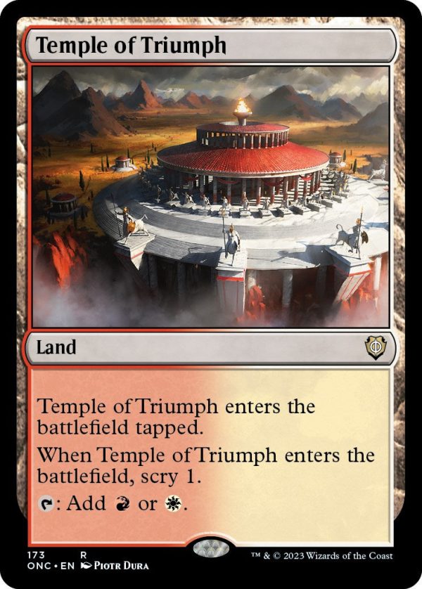 Temple of Triumph [Phyrexia: All Will Be One Commander] Cheap