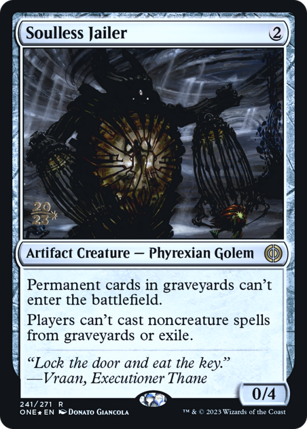 Soulless Jailer [Phyrexia: All Will Be One Prerelease Promos] Discount