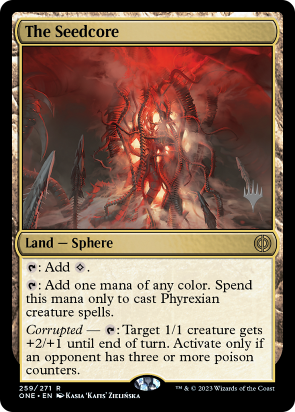 The Seedcore (Promo Pack) [Phyrexia: All Will Be One Promos] For Cheap