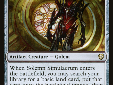 Solemn Simulacrum [Phyrexia: All Will Be One Commander] Online Sale