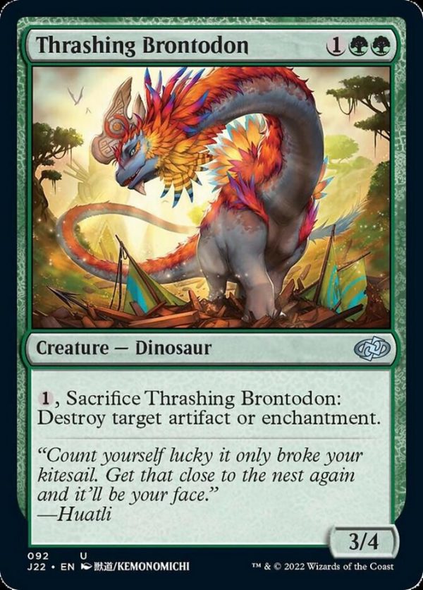 Thrashing Brontodon [Jumpstart 2022] Hot on Sale