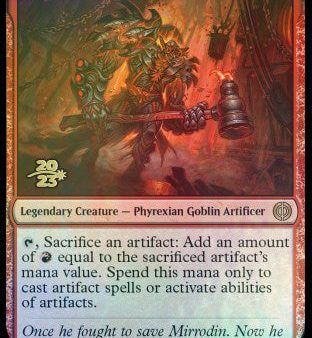 Slobad, Iron Goblin [Phyrexia: All Will Be One Prerelease Promos] Online Hot Sale