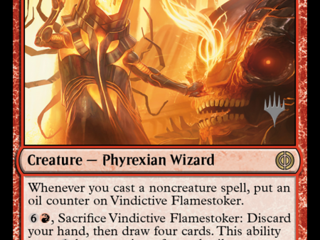 Vindictive Flamestoker (Promo Pack) [Phyrexia: All Will Be One Promos] Supply