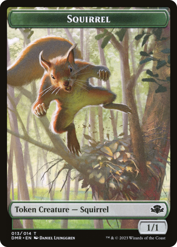 Squirrel Token [Dominaria Remastered Tokens] For Cheap