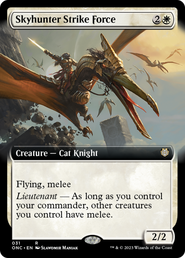 Skyhunter Strike Force (Extended Art) [Phyrexia: All Will Be One Commander] Sale