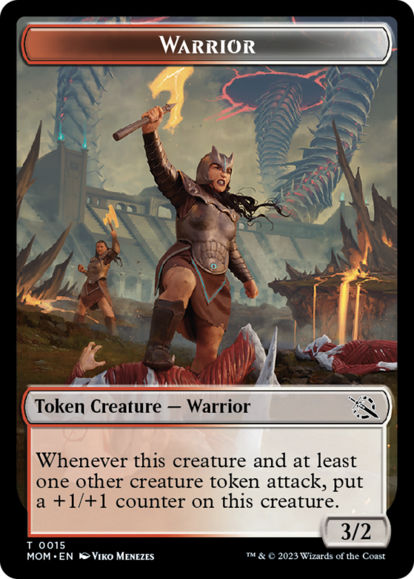 Warrior    Zombie Double-Sided Token [March of the Machine Tokens] Sale