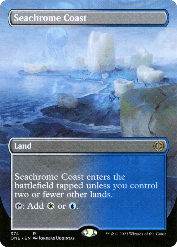 Seachrome Coast (Borderless Alternate Art) [Phyrexia: All Will Be One] Cheap