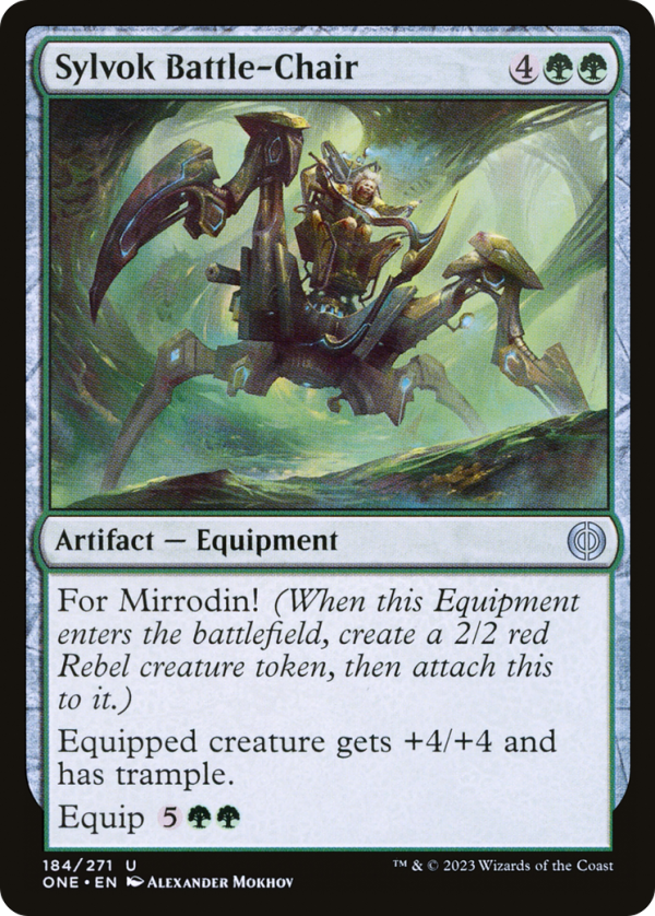 Sylvok Battle-Chair [Phyrexia: All Will Be One] For Cheap