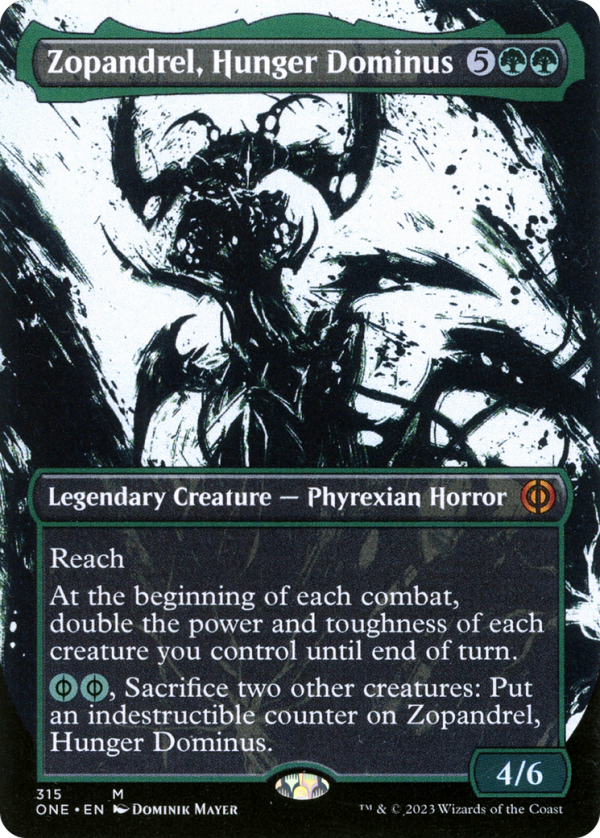 Zopandrel, Hunger Dominus (Borderless Ichor) [Phyrexia: All Will Be One] Cheap