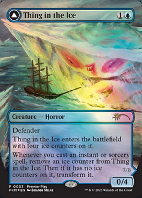 Thing in the Ice    Awoken Horror (Borderless Alternate Art) [Regional Championship Qualifiers 2023] Sale