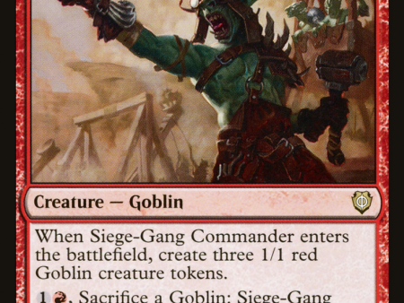 Siege-Gang Commander [Phyrexia: All Will Be One Commander] Online Hot Sale