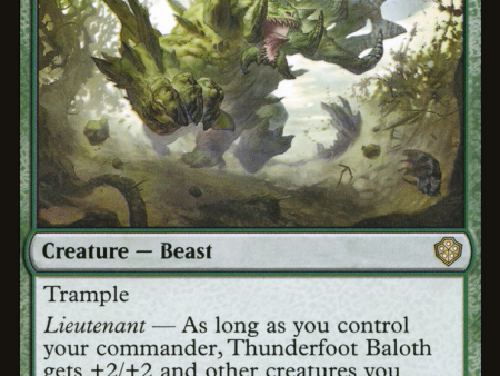 Thunderfoot Baloth [Starter Commander Decks] on Sale