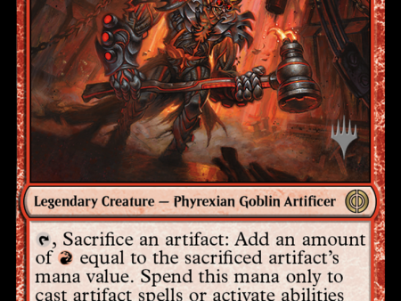 Slobad, Iron Goblin (Promo Pack) [Phyrexia: All Will Be One Promos] For Discount