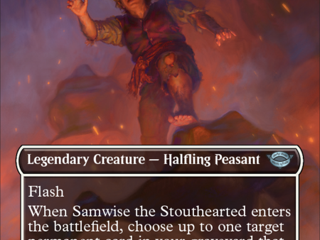 Samwise the Stouthearted (Borderless Alternate Art) [The Lord of the Rings: Tales of Middle-Earth] Sale