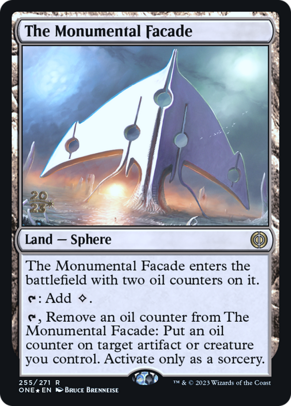 The Monumental Facade [Phyrexia: All Will Be One Prerelease Promos] Supply