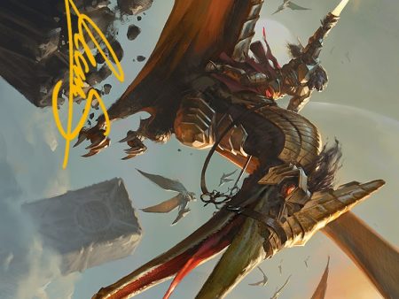 Skyhunter Strike Force Art Card (Gold-Stamped Signature) [Phyrexia: All Will Be One Art Series] Online now