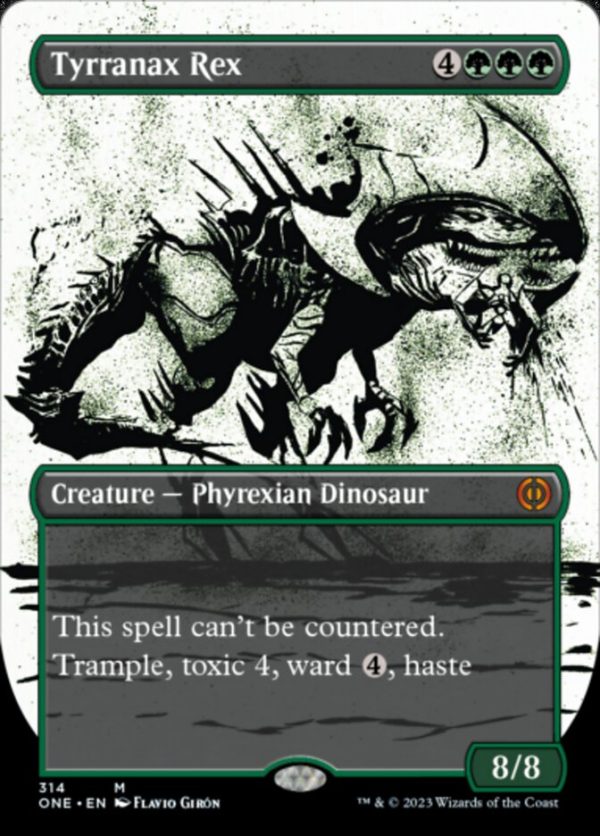 Tyrranax Rex (Borderless Ichor) [Phyrexia: All Will Be One] Supply