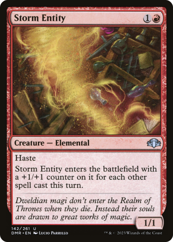 Storm Entity [Dominaria Remastered] on Sale