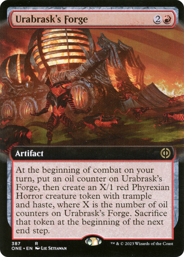 Urabrask s Forge (Extended Art) [Phyrexia: All Will Be One] Supply